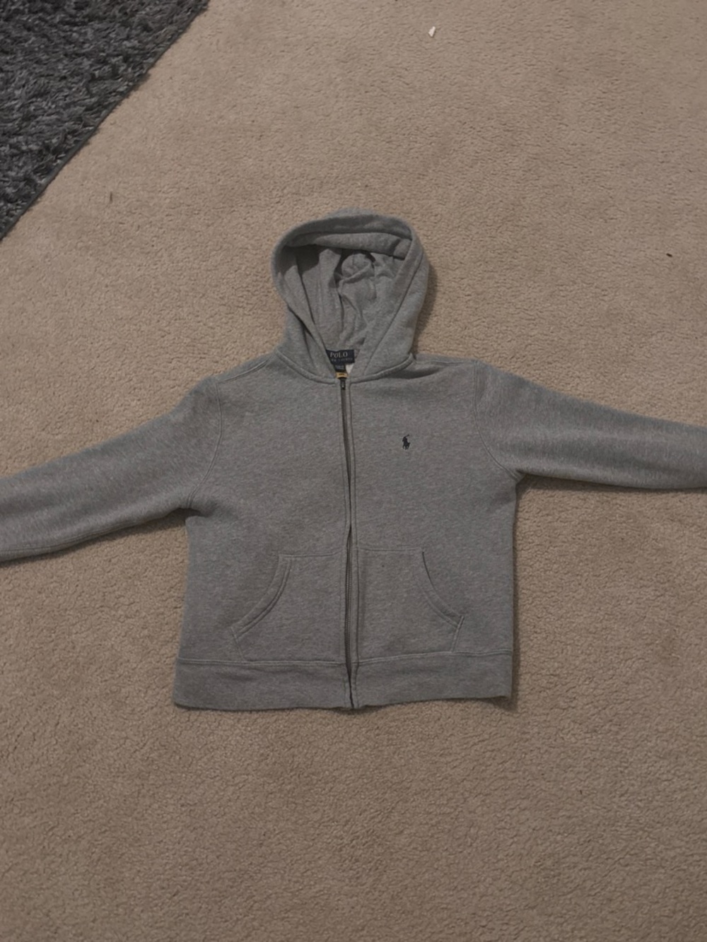 Polo by Ralph Lauren Kids' Gray Hooded Zip Sweatshirt